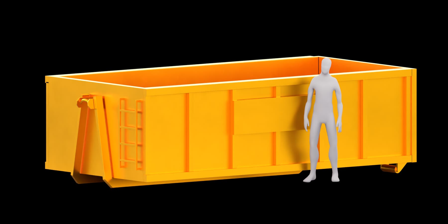 14 Yard Bin rendering