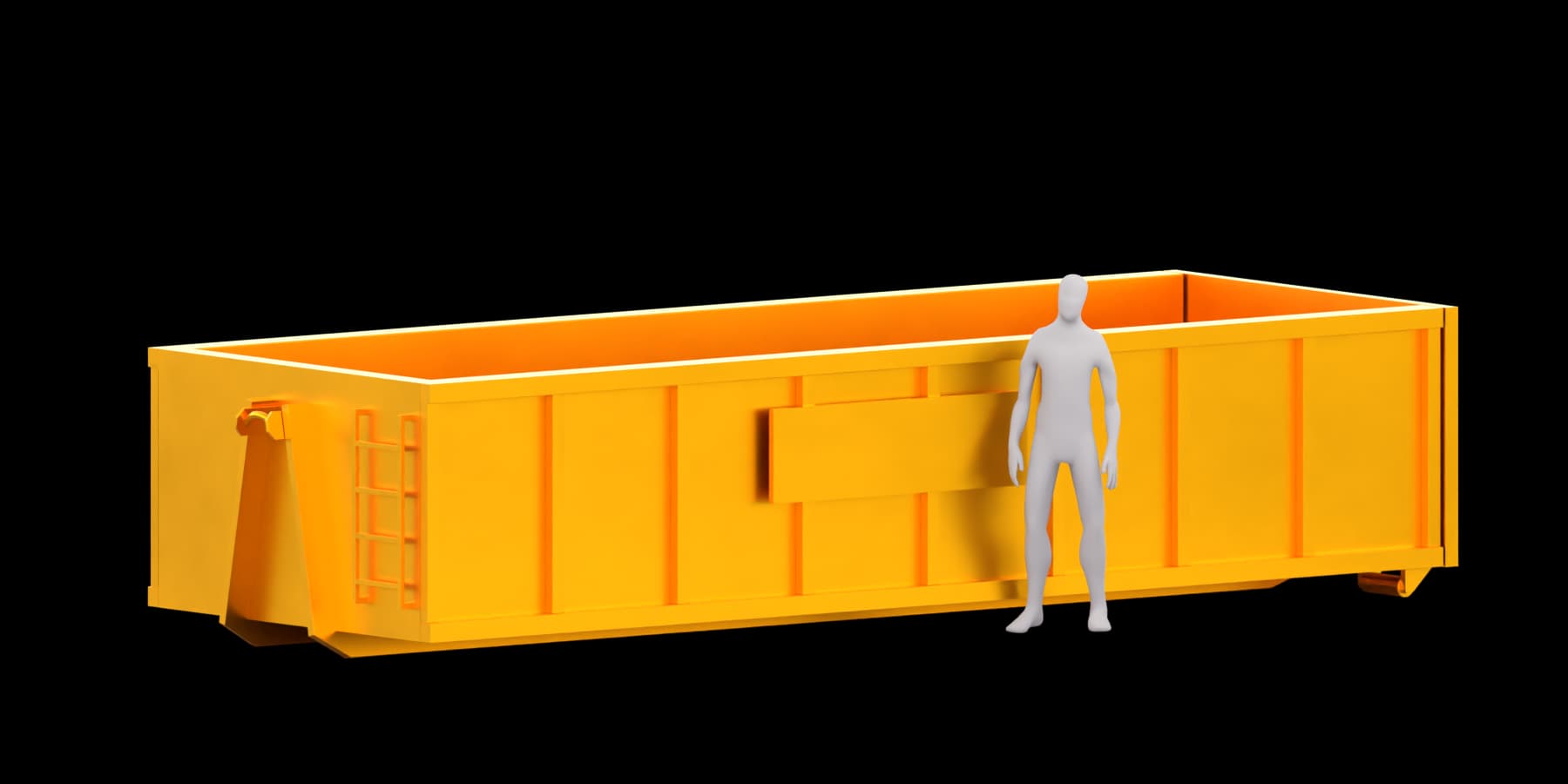 20 Yard Bin rendering