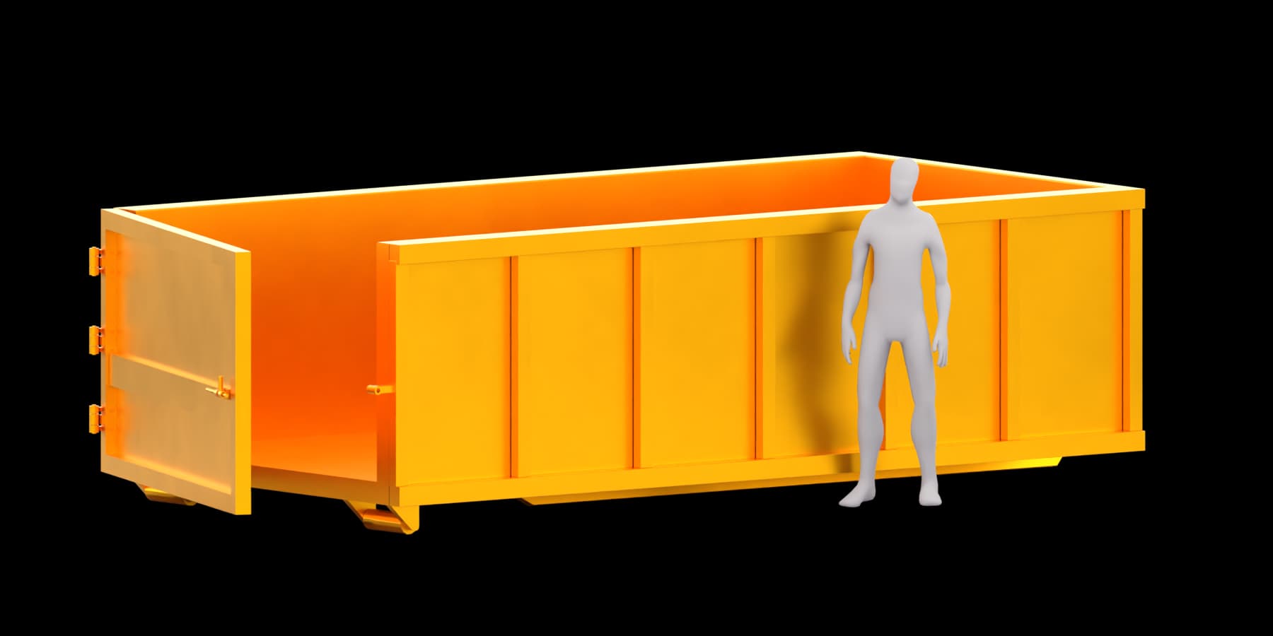 15 Yard Bin rendering
