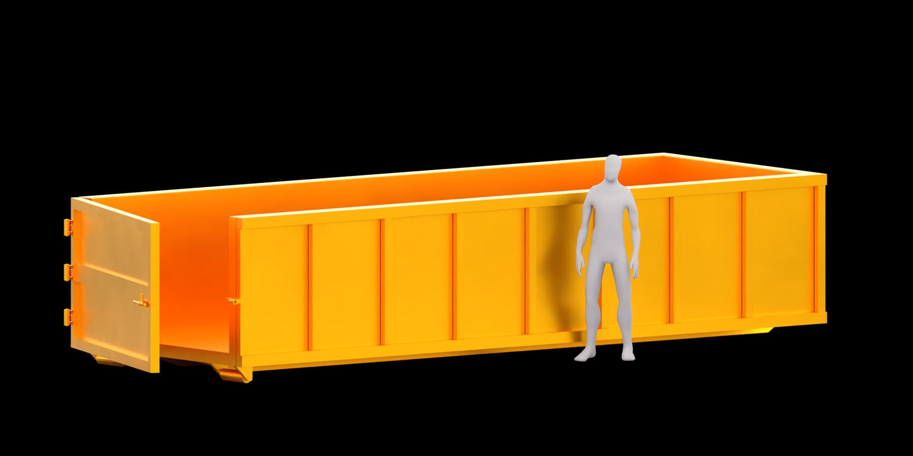 20 Yard Bin rendering