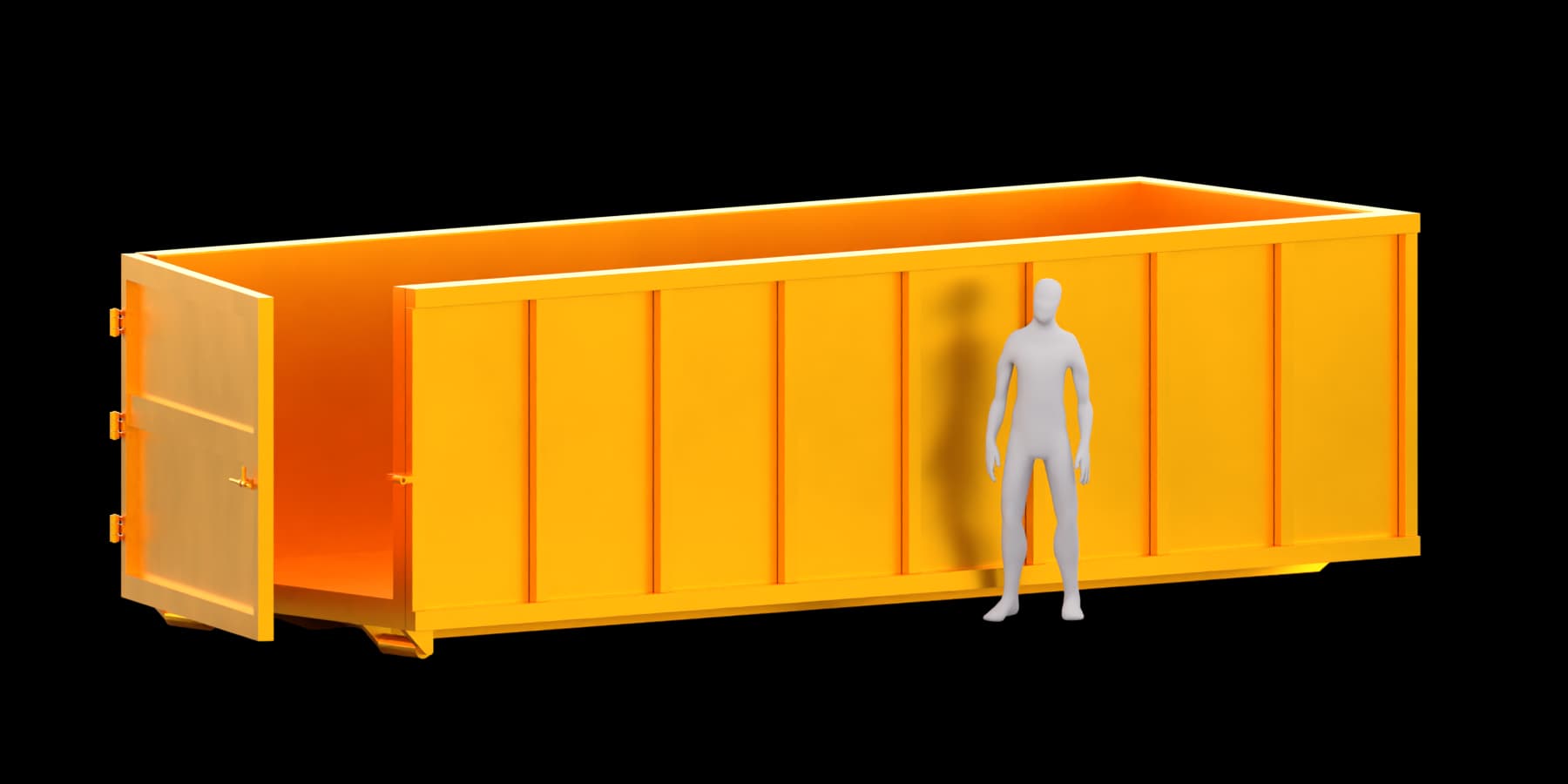 30 Yard Bin rendering