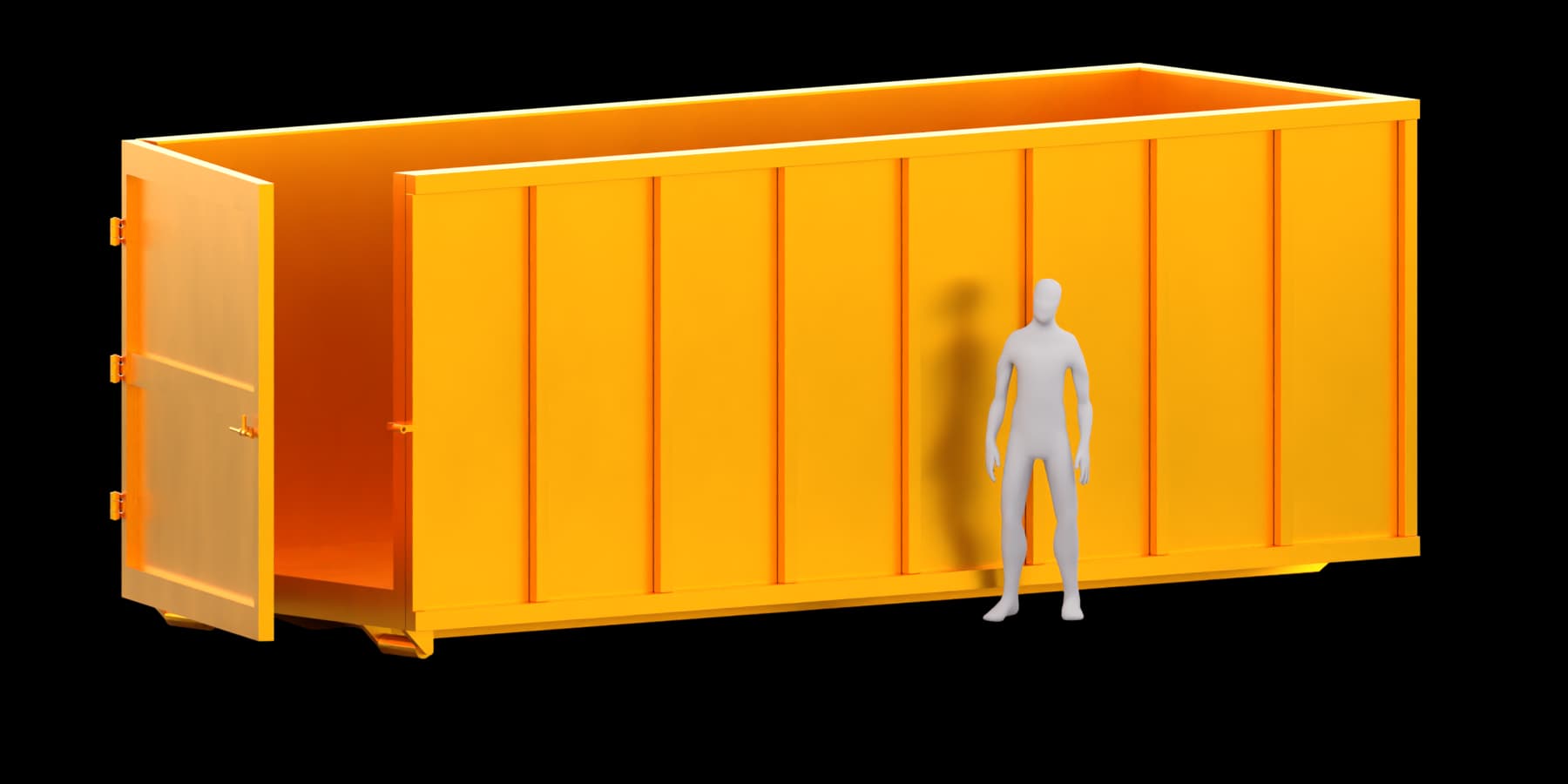 40 Yard Bin rendering