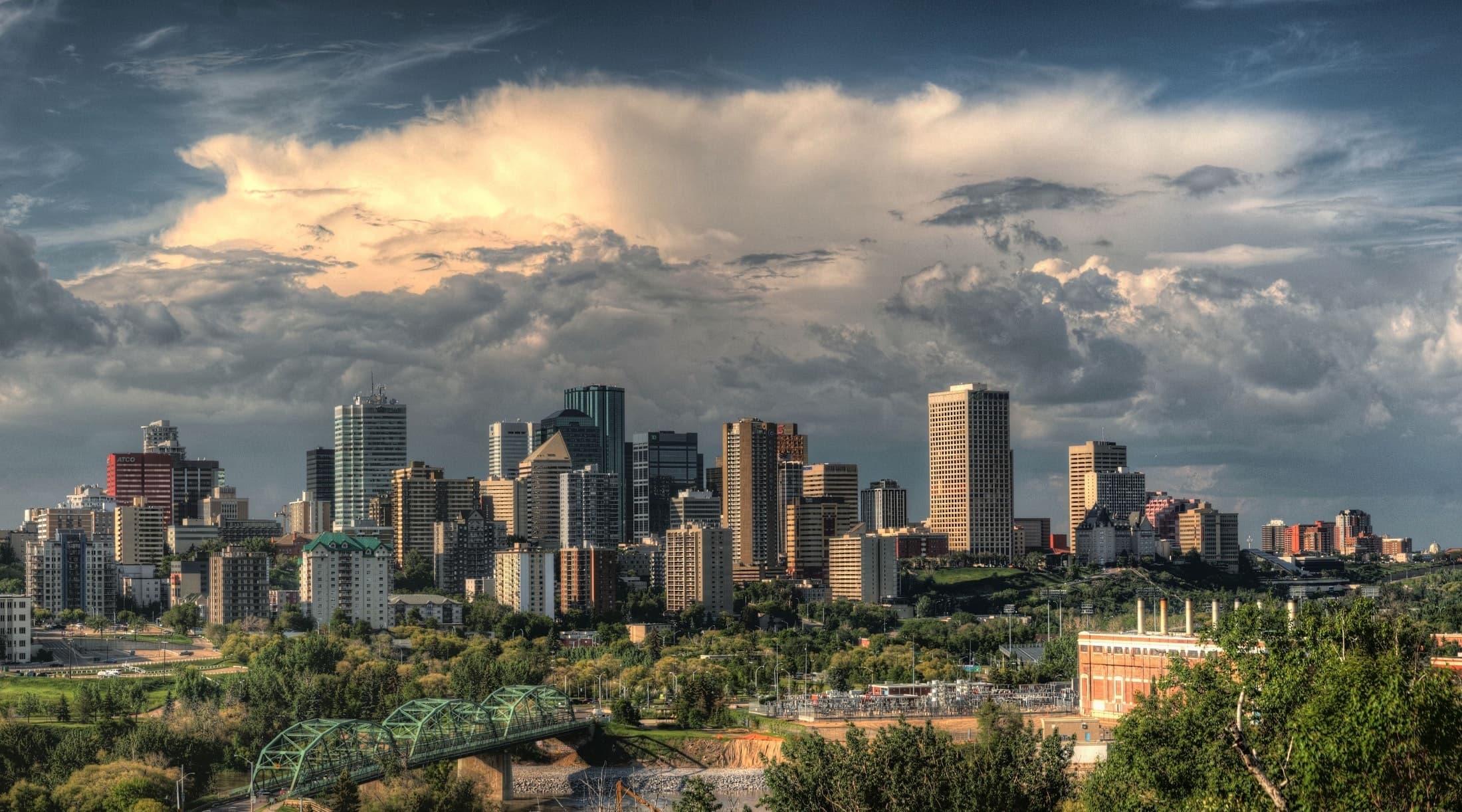 Dumpster rental service area in Edmonton, Alberta