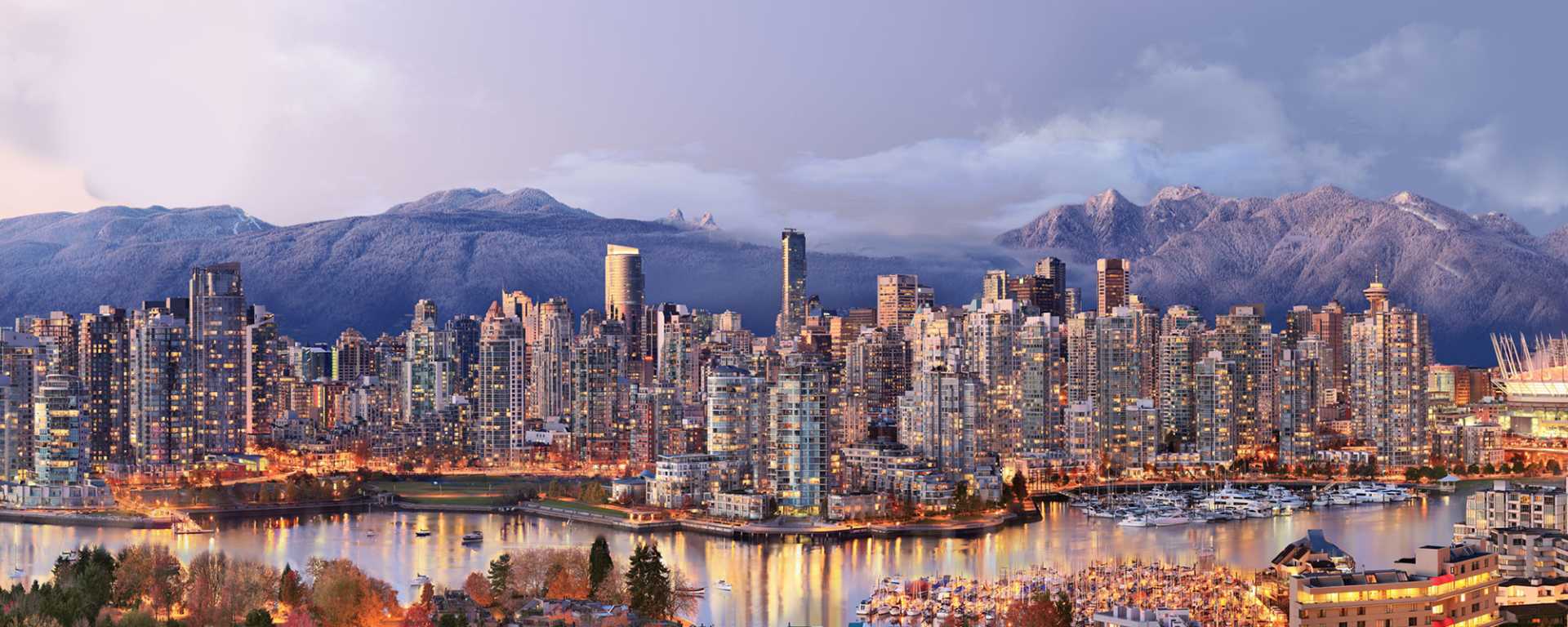 Dumpster rental service area in Vancouver, British Columbia