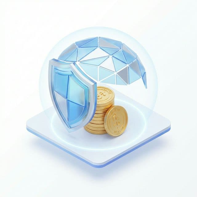 shield protecting wallet from fees